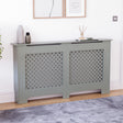 Oxford Radiator Cover - Grey, Large, Modern Design
