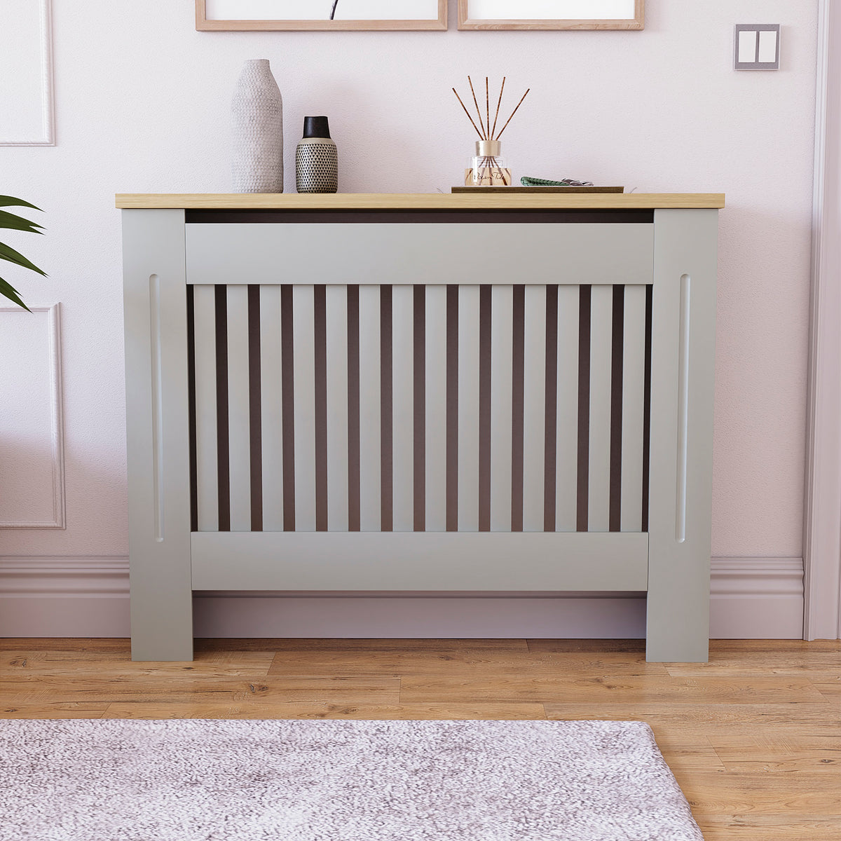 Arlington Radiator Cover - Grey, Medium