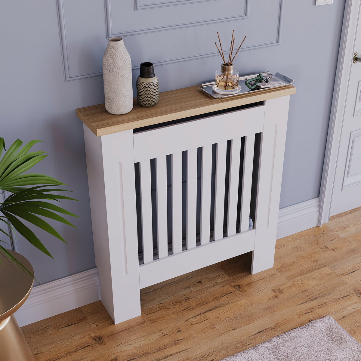 Arlington Radiator Cover - White, Small