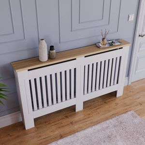 Arlington Radiator Cover - White, Large