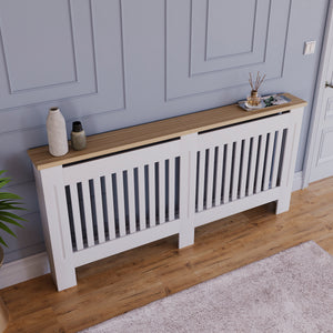 Arlington Radiator Cover - White, Extra Large