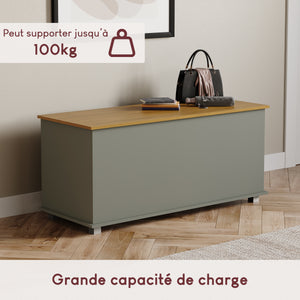 Arlington Storage Ottoman, Grey