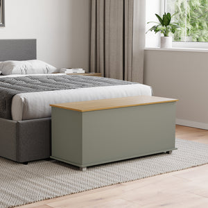 Arlington Storage Ottoman, Grey