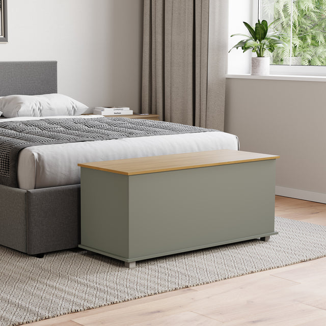 Arlington Storage Ottoman, Grey
