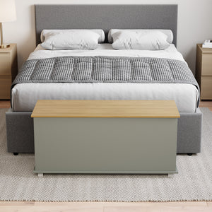 Arlington Storage Ottoman, Grey