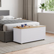 Arlington Storage Ottoman, White