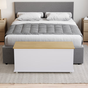 Arlington Storage Ottoman, White