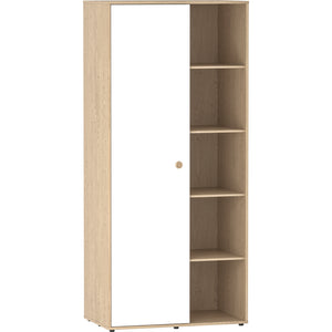 Neptune 1-Door Wardrobe - White & Oak