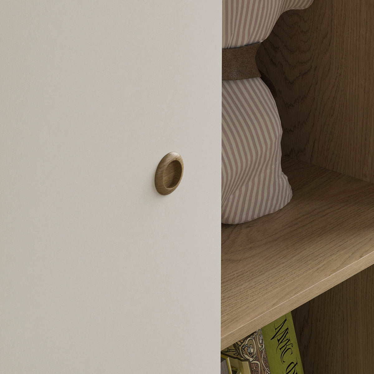 Neptune 1-Door Wardrobe - White & Oak