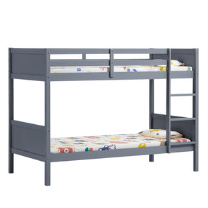 Gemini Detachable Wooden Bunk Bed - Grey