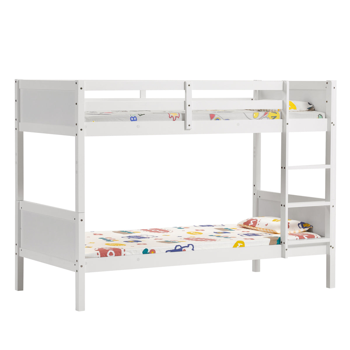 Gemini Detachable Bunk Bed - White