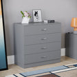 Riano 4 Drawer Chest Grey Bedroom Storage Unit