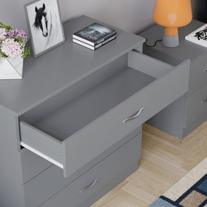 Riano 4 Drawer Chest Grey Bedroom Storage Unit
