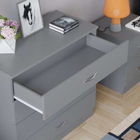 Riano 4 Drawer Chest Grey Bedroom Storage Unit