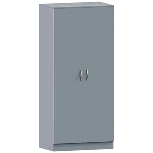 Riano 2 Door Wardrobe for Bedroom Storage - grey
