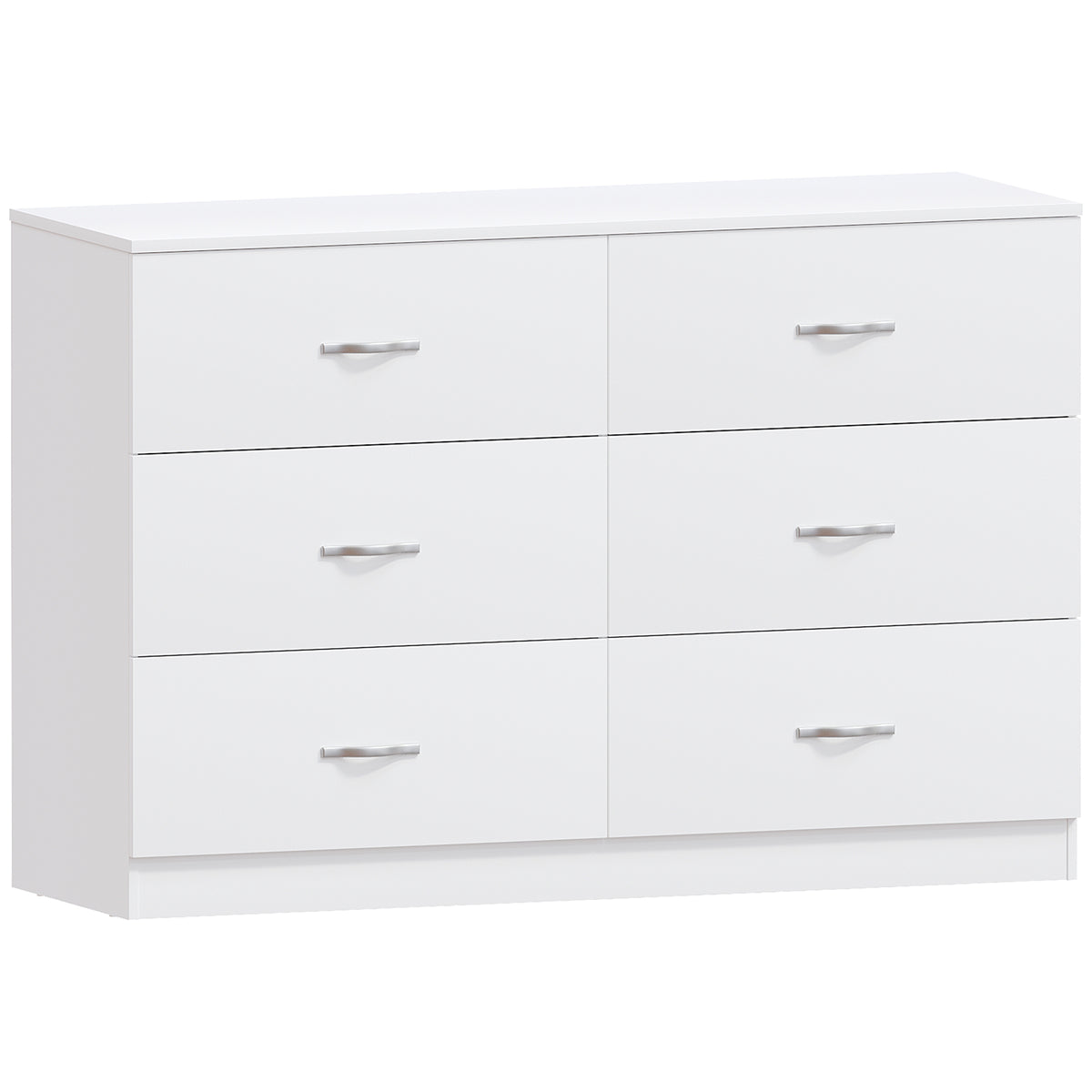 Riano 6 Drawer Chest White Bedroom Storage Unit
