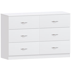 Riano 6 Drawer Chest White Bedroom Storage Unit
