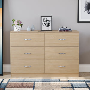 Riano 6 Drawer Chest Pine Bedroom Storage Unit
