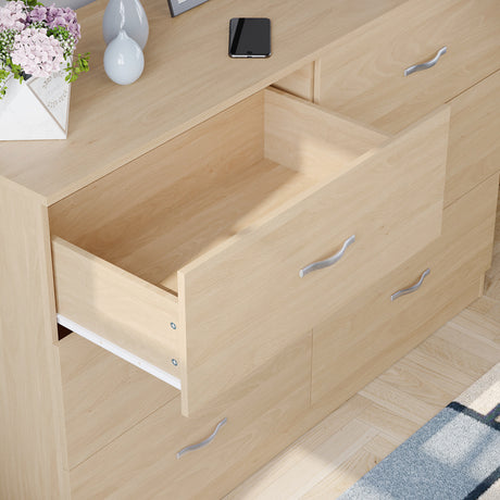 Riano 6 Drawer Chest Pine Bedroom Storage Unit
