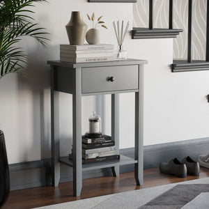 Windsor 1-Drawer Console Table - Grey