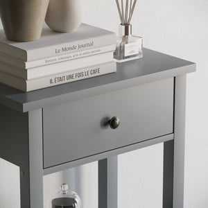 Windsor 1-Drawer Console Table - Grey