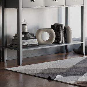 Windsor 3-Drawer Console Table - Grey