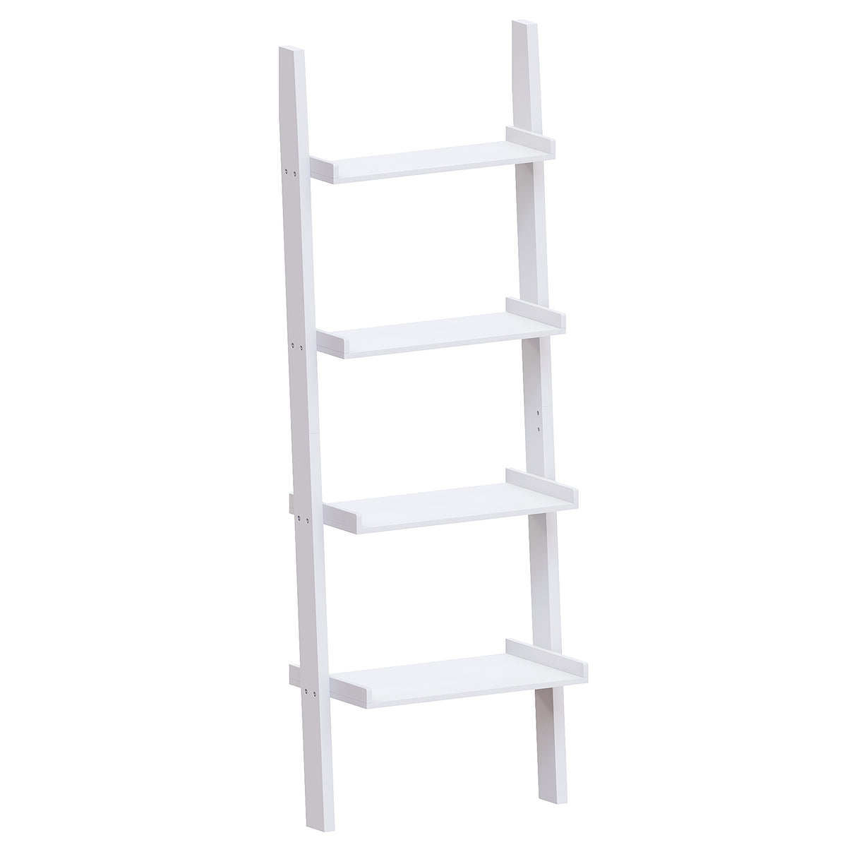 York 4-Tier Ladder Bookcase - White