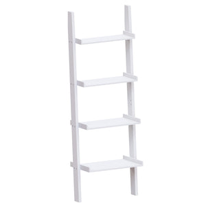 York 4-Tier Ladder Bookcase - White
