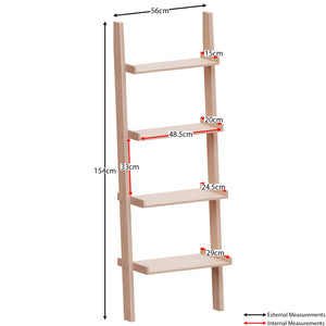 York 4-Tier Ladder Bookcase - Pine