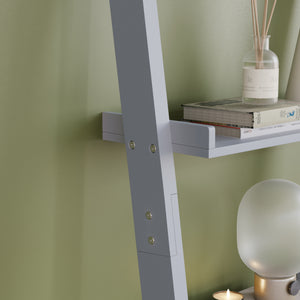 York 4-Tier Ladder Bookcase - Grey