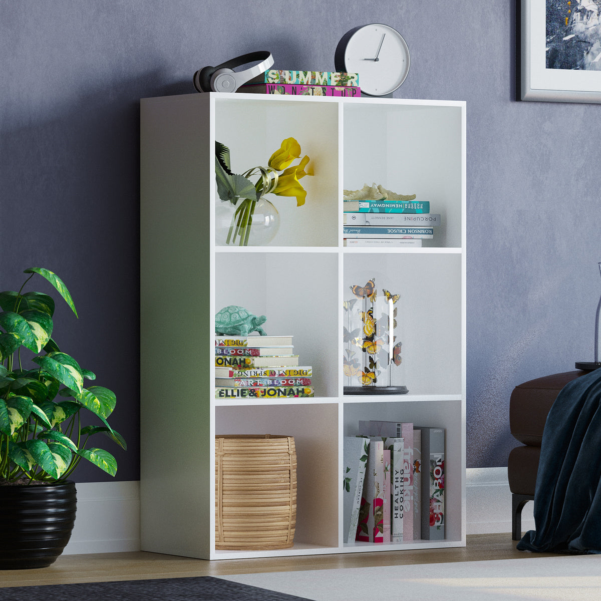 Durham 6-Cube Storage Unit - White
