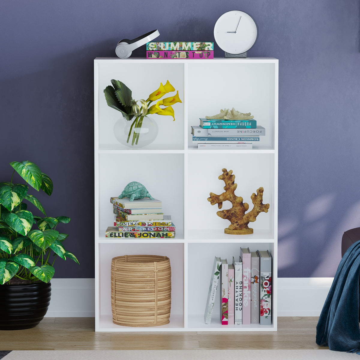 Durham 6-Cube Storage Unit - White