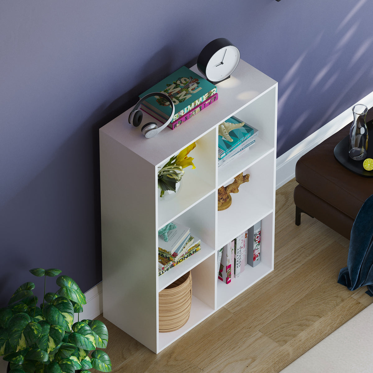 Durham 6-Cube Storage Unit - White