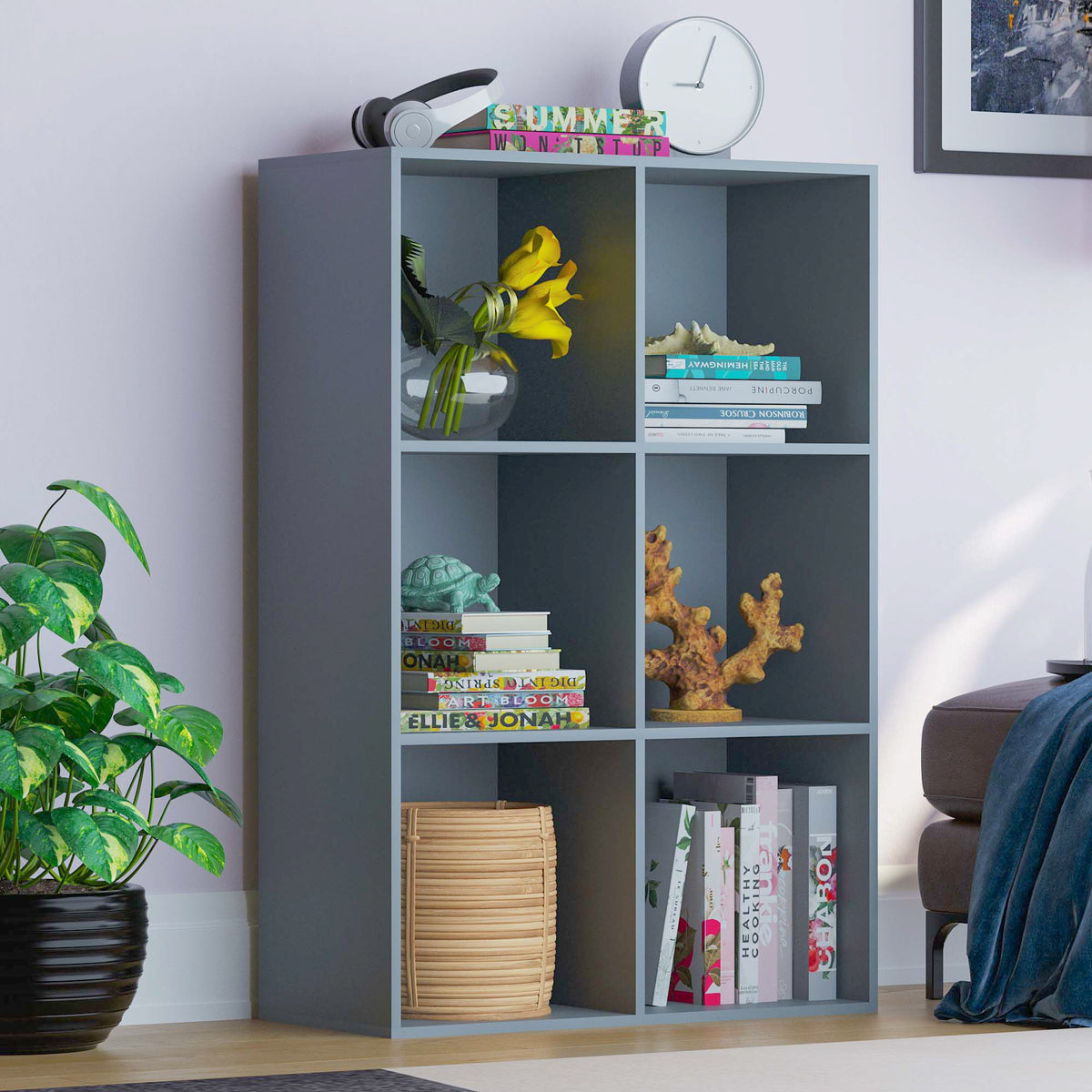 Durham 6-Cube Storage Unit - Grey