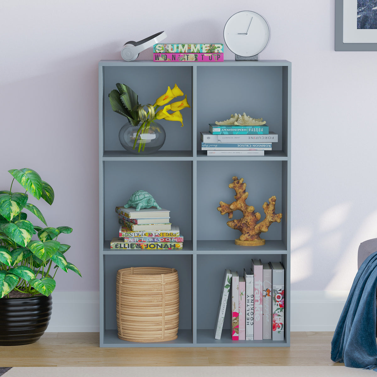 Durham 6-Cube Storage Unit - Grey