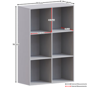 Durham 6-Cube Storage Unit - Grey