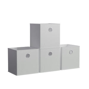 Durham Cube Storage Basket, White UKFR - Set of 4