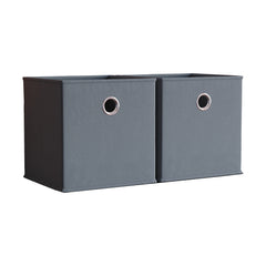 Durham Cube Storage Basket, Grey UKFR - Set of 2
