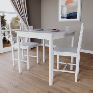Yorkshire 2-Seater Dining Set - White