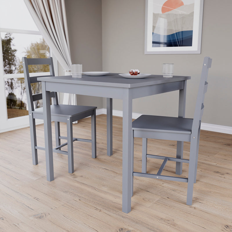 Yorkshire 2-Seater Dining Set - Grey