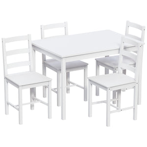 Yorkshire 4-Seater Dining Set - White