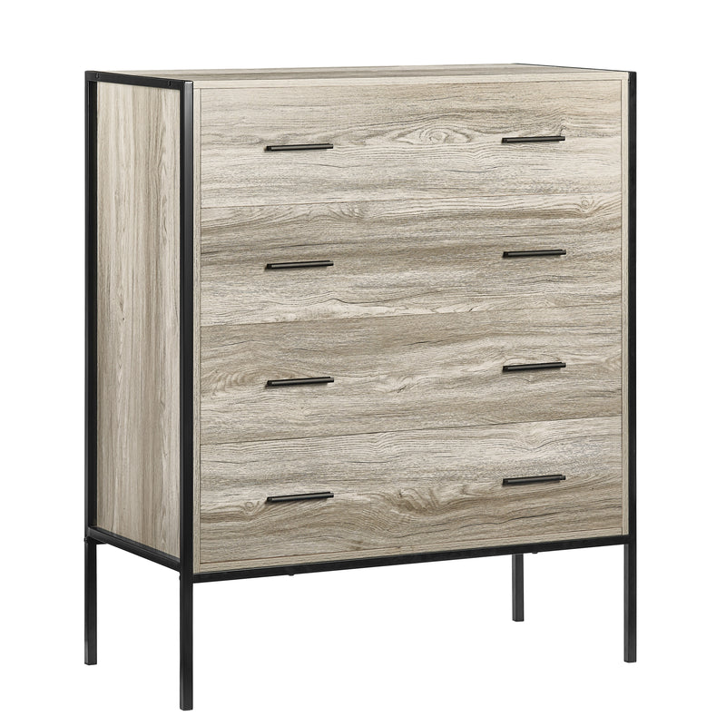Brooklyn 4-Drawer Chest - Grey