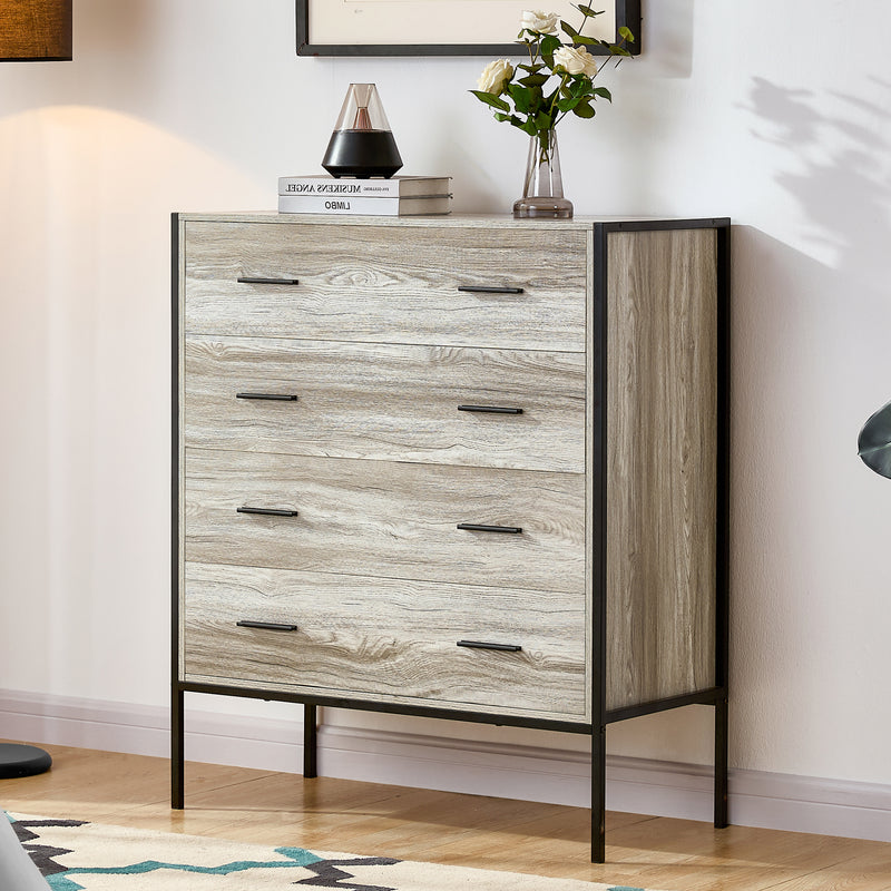 Brooklyn 4-Drawer Chest - Grey