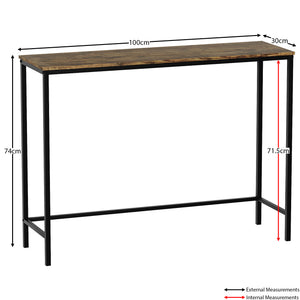 Brooklyn Console Table - Dark Wood