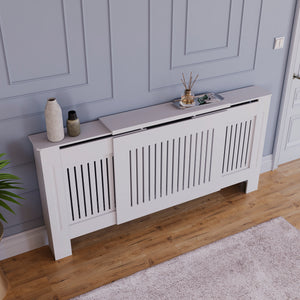 Chelsea Adjustable Radiator Cover - White