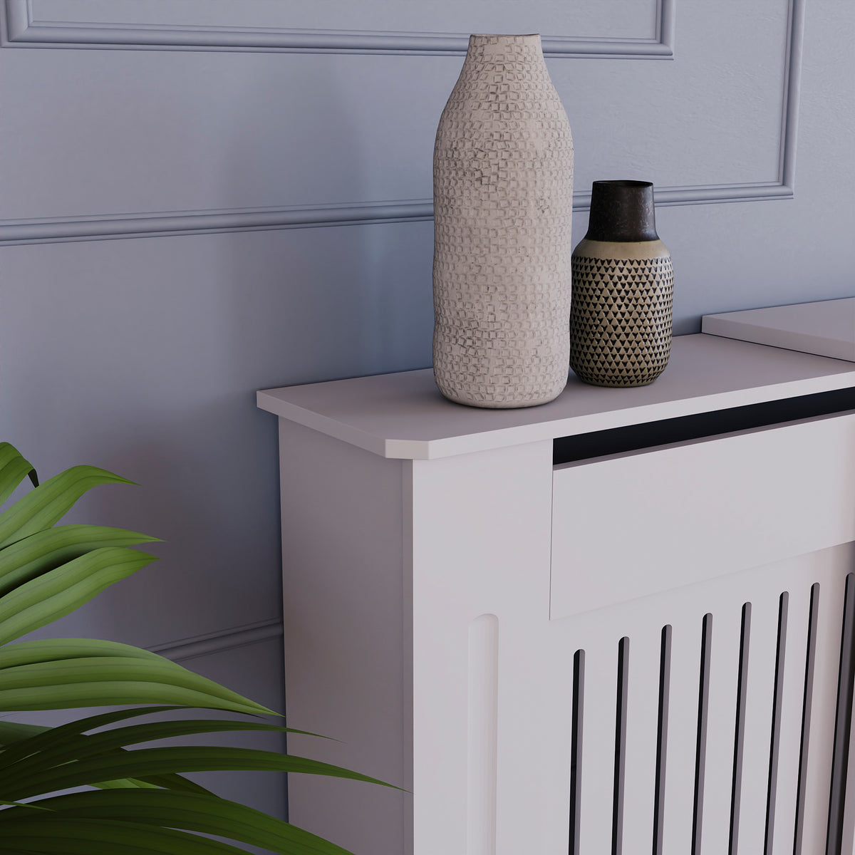 Chelsea Adjustable Radiator Cover - White