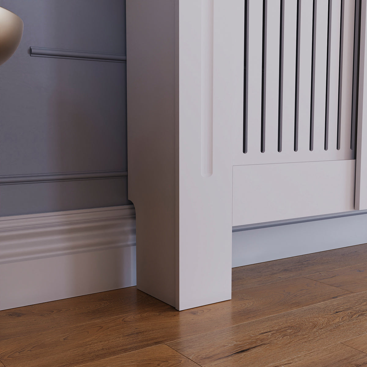 Chelsea Adjustable Radiator Cover - White