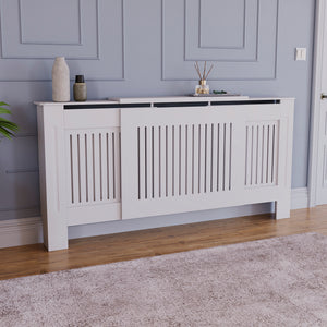 Chelsea Adjustable Radiator Cover - White