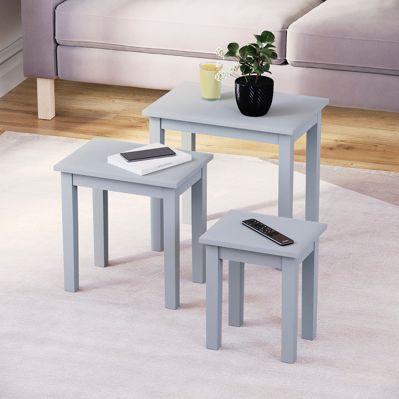 Yorkshire Nest of 3 Tables - Grey