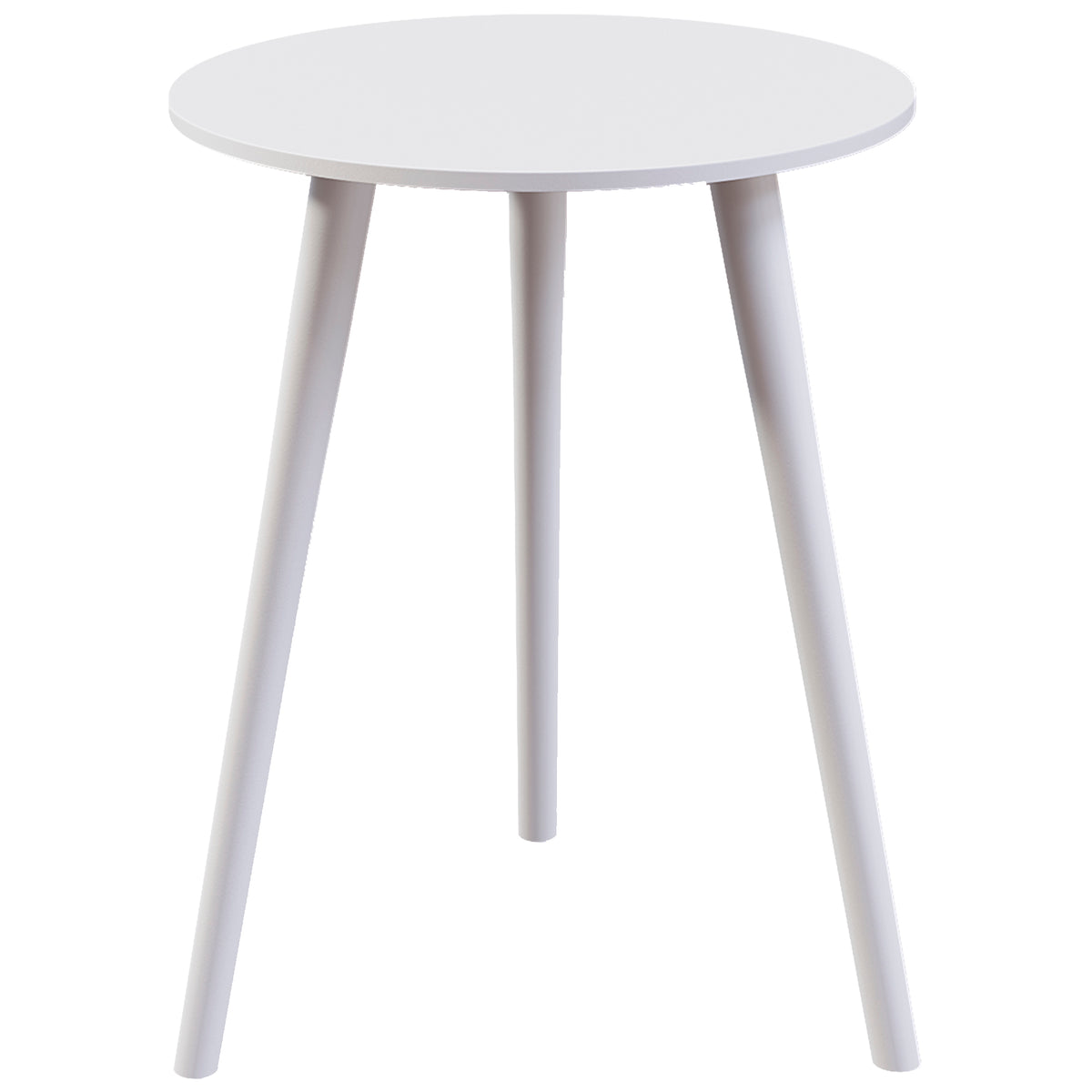 Round Side Table - White